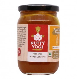 Nutty Yogi Alphonso Mango Conserve   Glass Jar  330 grams